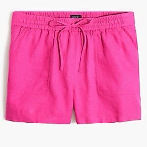 J Crew Linen Blend Drawstring Short NWT